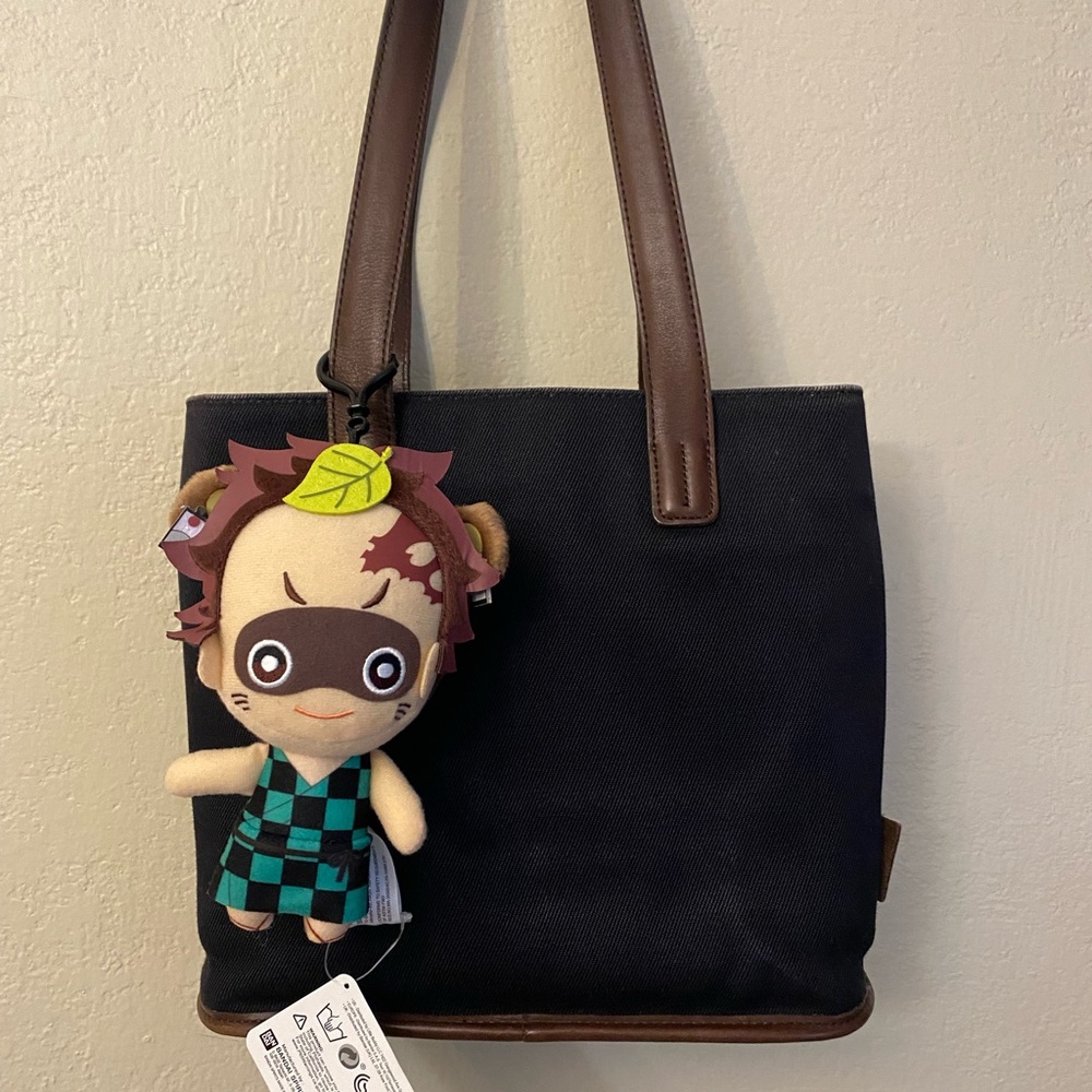NWT BANDAI demon slayer Tanjiro plushie bag clip bag charm,6.5 inches